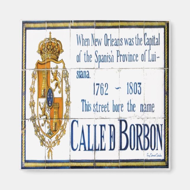 Bourbon Street Tiles Magnet (Vorne)