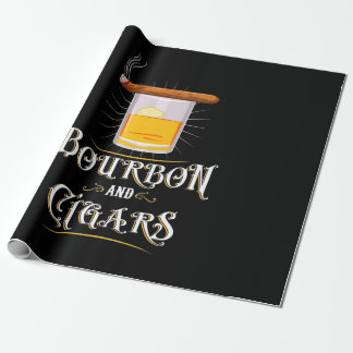Bourbon und Zigarren Geschenkpapier