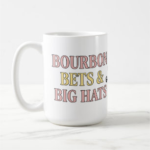 Bourbon-Wetten & Große Hüte Retro-Sozialclub Pferd Kaffeetasse