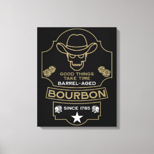 Bourbon Whiskey Art Leinwanddruck