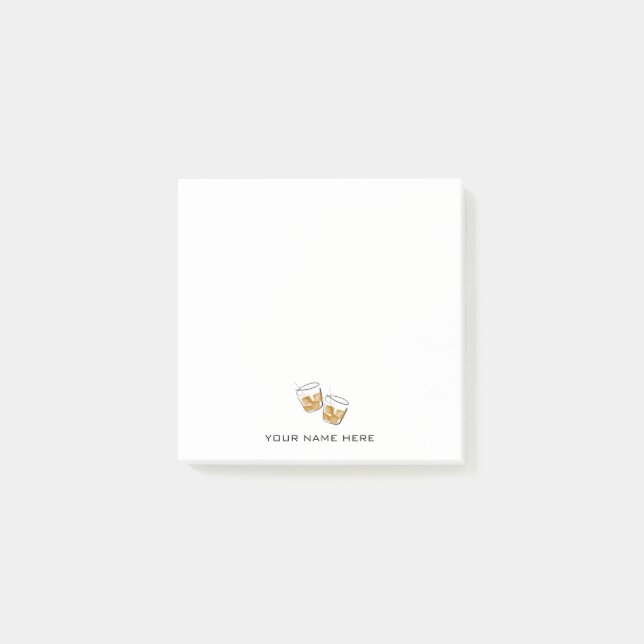 Bourbon/Whiskey Post-it Klebezettel (Vorderseite)