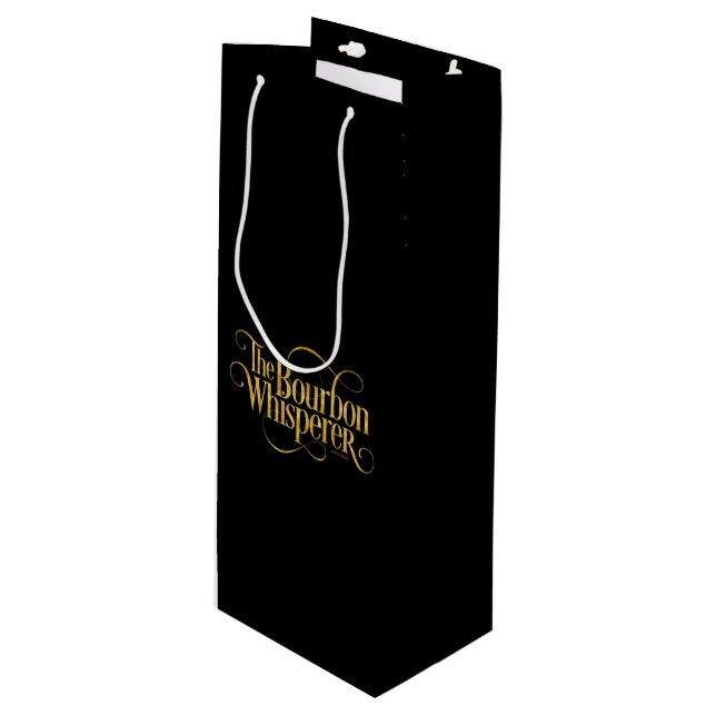 Bourbon Whisperer Geschenktüte Für Weinflaschen (Vorderseite Schrägansicht)