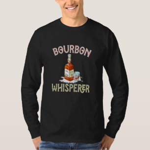 Bourbon Whisperer Grafische Flasche Whisky mit GL T-Shirt