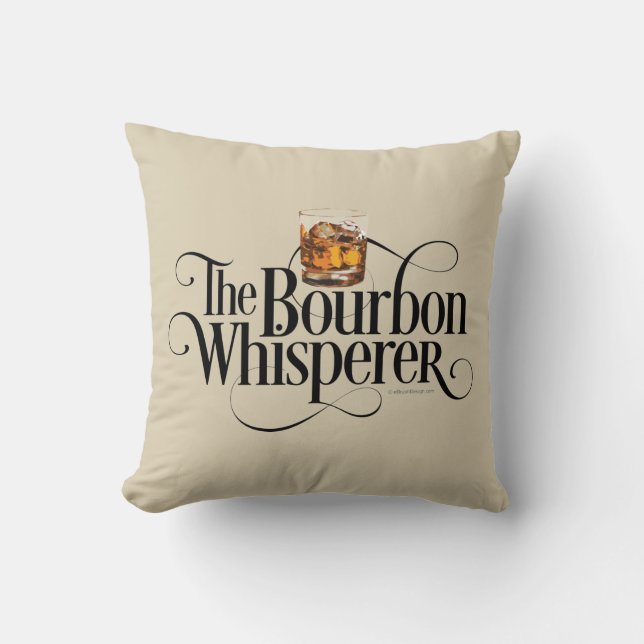 Bourbon Whisperer Throw Kissen (Vorderseite)