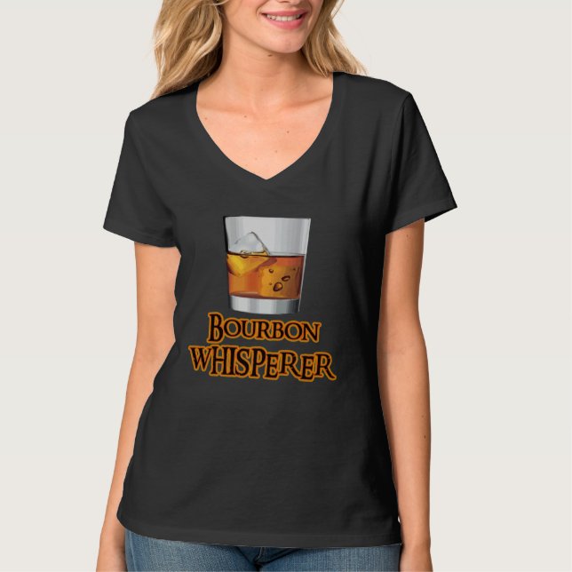 Bourbon Whisperer   Whiskey Themed  Drinking T-Shirt (Vorderseite)