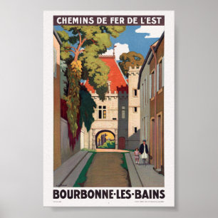 Bourbonne-les-Bains Poster vintage 1930