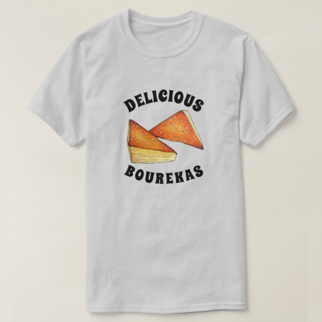 Bourekas Savory Pastry Israelische Küche jüdische  T-Shirt (Design vorne)