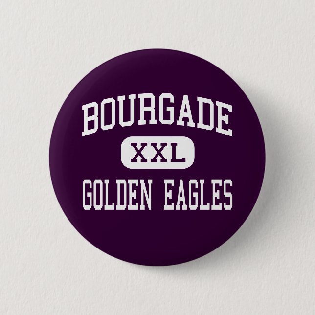 Bourgade - goldenes Eagles - Katholischer - Button (Vorderseite)