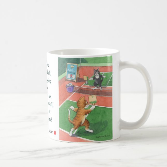 Bourgeon de chats de Pickleball et tasse élégante (Droite)