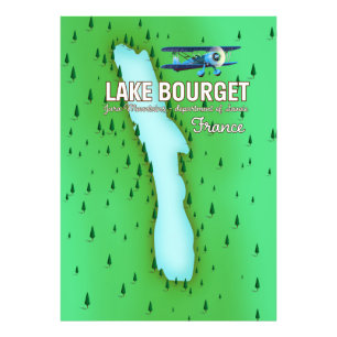 Bourget-Frankreich schönes Reiseplakat Fotodruck