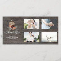 Bourgogne Floral Barrel Rustique Merci Mariage