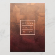 Bourgogne Luxe et rougissent faire-part de mariage