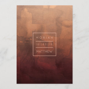 Bourgogne Luxe et rougissent faire-part de mariage