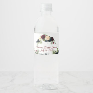 Bourgogne, Marine Floral Étiquettes de bouteilles 