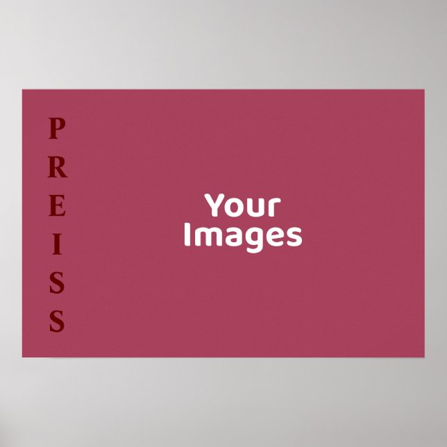 Bourgogne Nom de famille Photo Display Poster (Devant)