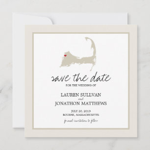 Bourne Cape Cod Wedding Save the Date