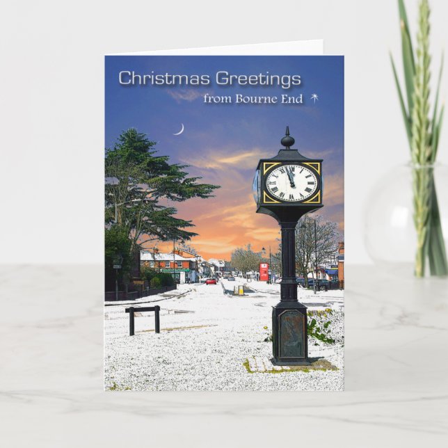Bourne End Weihnachtskarte Feiertagskarte (Vorderseite)