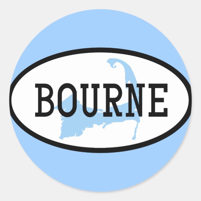 Bourne, MA Autocollant (Devant)