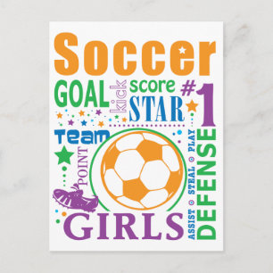 Bourne Soccer Postkarte