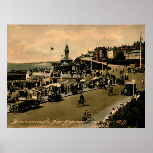 Bournemouth, England, Großbritannien, Pier Approac Poster