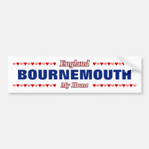 BOURNEMOUTH - Meine Zuhause - England Rote und ros Autoaufkleber