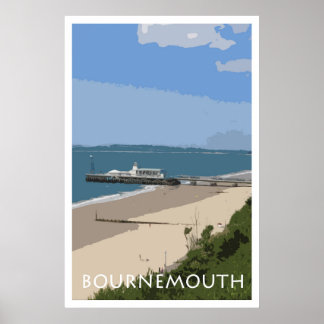 BOURNEMOUTH Poster im Vintage-Stil