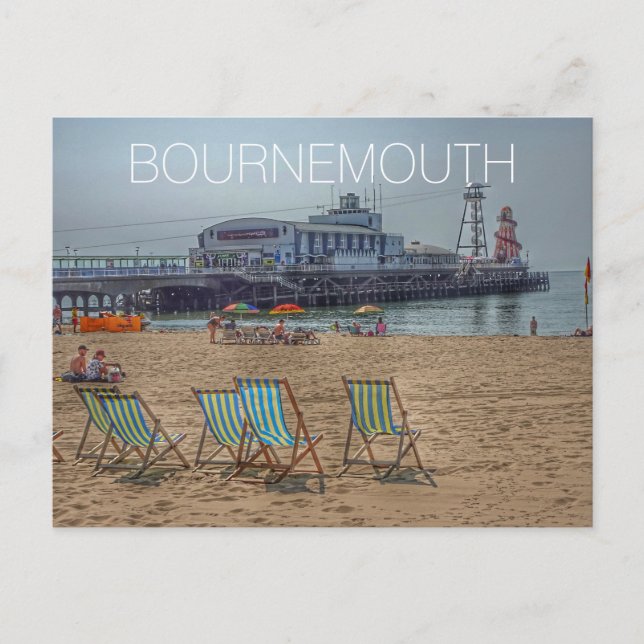 Bournemouth Postkarte (Vorderseite)