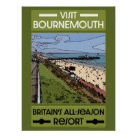 Bournemouth Vintag Retro Seaside
