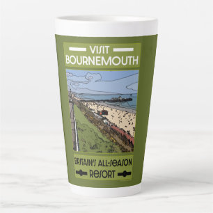 Bournemouth Vintage Retro an der Küste Milchtasse