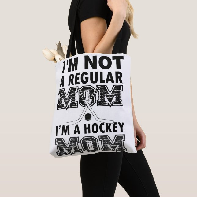 Bourse de sac fourre-tout à MAMAN d'HOCKEY (De près)