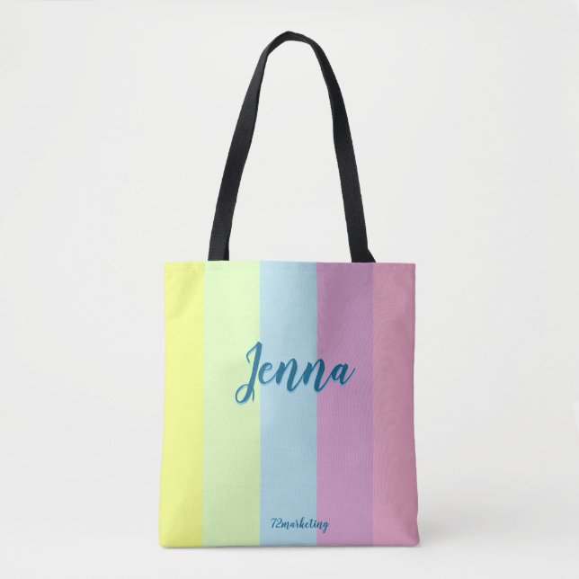 Bourse en pastel de filles de sac fourre-tout fait (Devant)