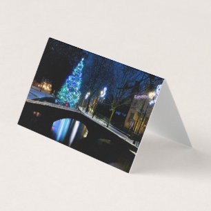 Bourton auf dem Wasser Weihnachtsbaum Cotswolds
