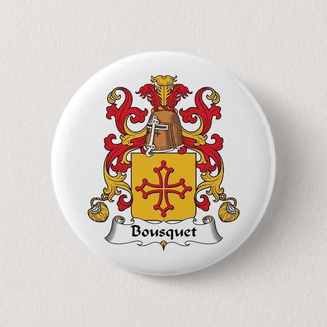 Bousquet Familienwappen Button (Vorderseite)