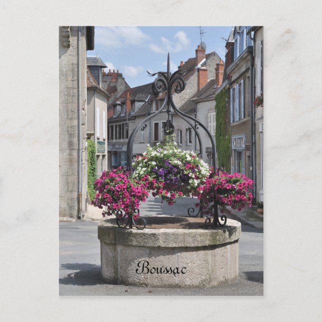 Boussac, Creuse, Frankreich, Postkarte (Vorderseite)