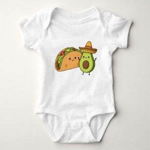 Bout Niedlich Funny Avocado & Taco Baby Strampler