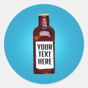 Bouteille avec étiquette