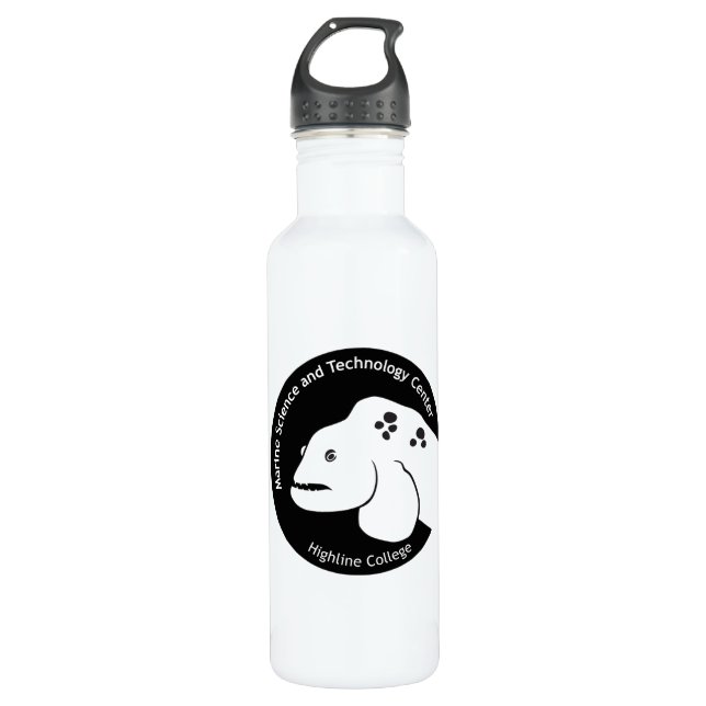 Bouteille blanche centrale 24oz. de mât (Devant)