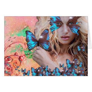 BOUTEILLE BLEUE EN PARKLES VERT ROSE
