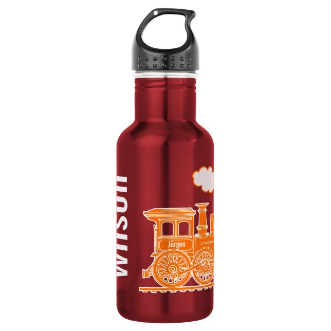 Bouteille complètement appelée orange de boissons (Devant)