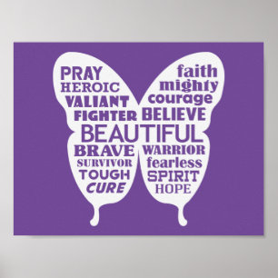 BOUTEILLE DE CANCER - Affiche ENCOURAGEANTE