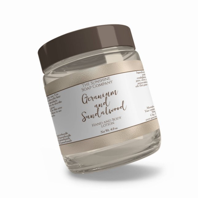 Bouteille de cosmétiques ou Étiquette de bocal - B (Créateur téléchargé)