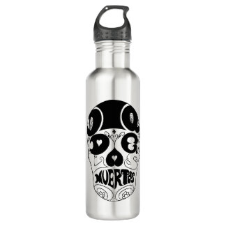 Bouteille de Dia De Los Muertos Skull