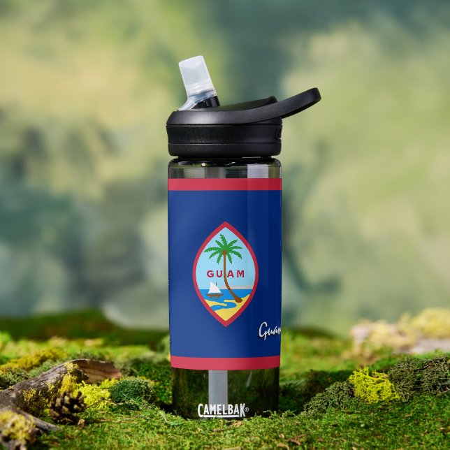 Bouteille de Guam, drapeau patriotique de Guam (Extérieur)