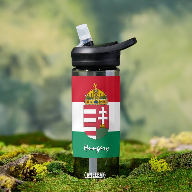 bouteille de Hongrie, drapeau patriotique hongrois (Extérieur)