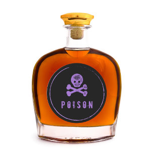 Bouteille de poison - Bouteille d'alcool étiquette