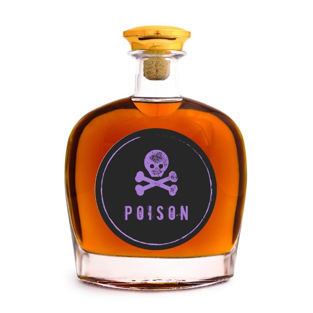 Bouteille de poison - Bouteille d'alcool étiquette (Créateur téléchargé)