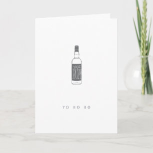 Bouteille de rhum - Yo Ho Ho   Carte de voeux d'an