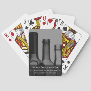 Bouteille de vin Business Cartes de jeu promotionn