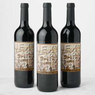 Bouteille de vin de Pâque Étiquette Jérusalem