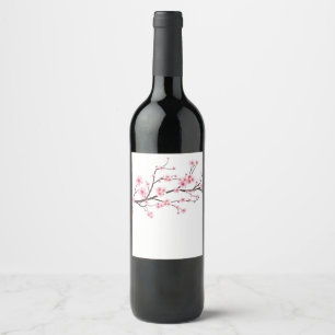 BOUTEILLE DE VIN ÉTIQUETTE : SAKURA CHERRY BLOSSOM